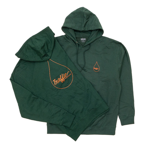Traffic x Colour Jumper Drop Hoodie Forest Green [Size: Mens Medium]
