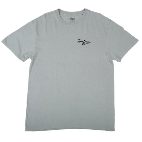 Traffic Tee Script Logo Dove Grey [Size: Mens Small]