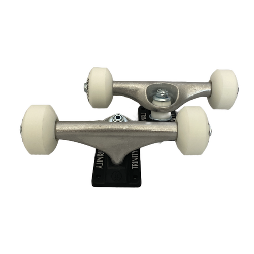 Trinity Trucks Combo Wheels Bearings Silver/Black 5.75 (8.5 Inch Width)