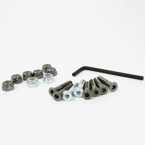 Trinity Hardware 1 inch 2 Silver/Black