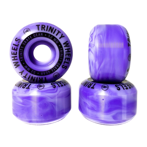 Trinity Wheels 52mm (100a) Purple Swirl Round