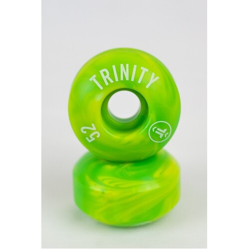 Trinity Wheels Yellow Green Swirl