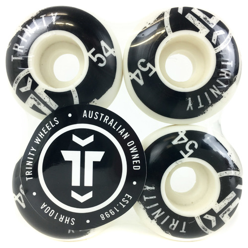 Trinity Wheels White Graffiti 54mm