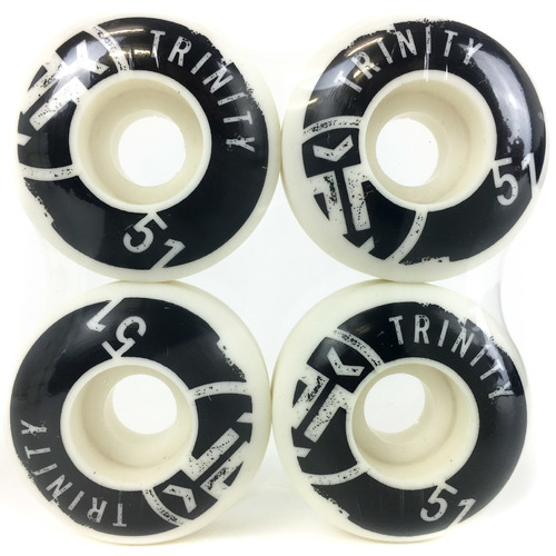 Trinity Wheels White Graffiti 51mm