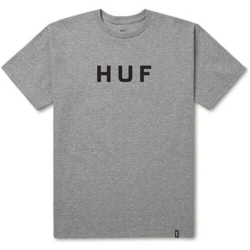 Huf Tee Essentials OG Logo Grey Heather [Size: Mens Medium]