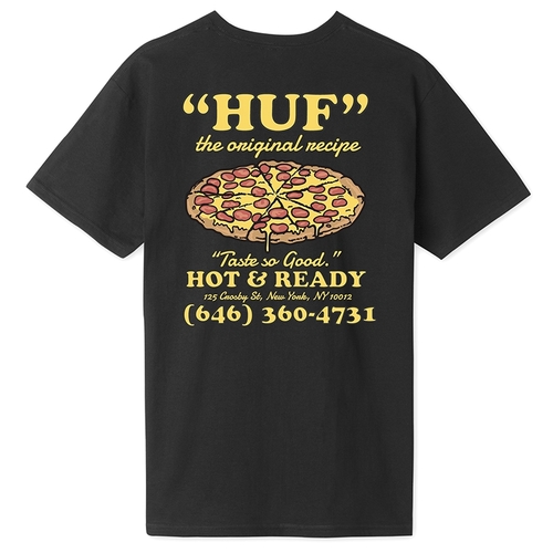 Huf Tee Hot And Ready Black [Size: Mens Medium]