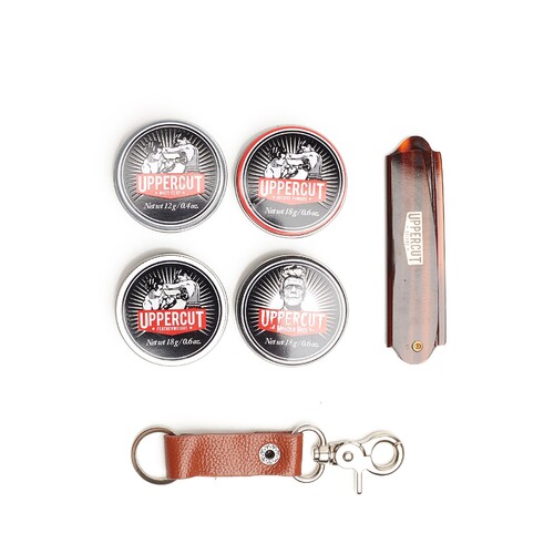 Uppercut Deluxe Pocket Kit (mini tins, comb and keyring)