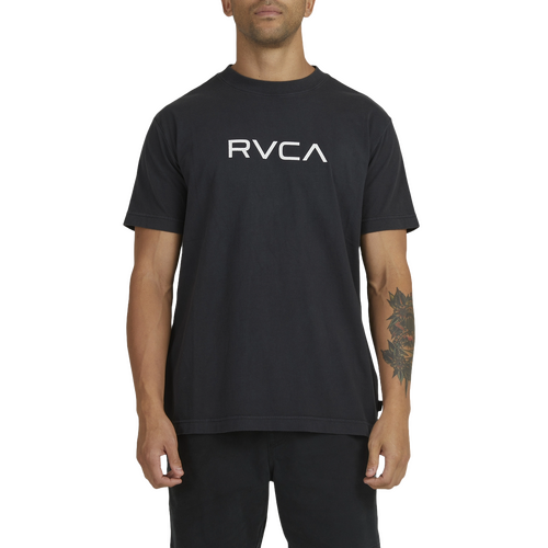 RVCA Tee Big Rvca Washed Black Crackle Print [Size: Mens XX Large]