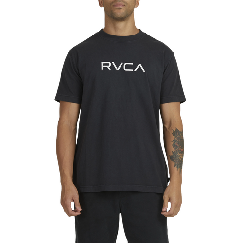 RVCA Tee Big Rvca Washed Black Crackle Print [Size: Mens Medium]