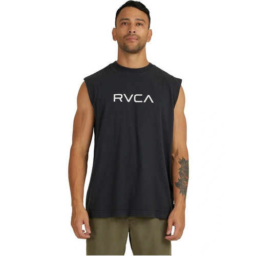 RVCA Muscle Big RVCA Washed Black [Size: Mens Medium]