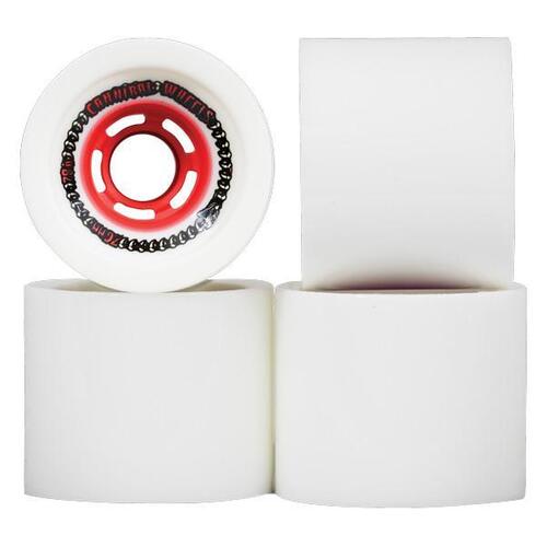 Venom Wheels Cannibals White/Red 72mm 78a