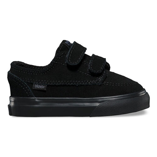 Vans Youth Brigata Velcro Black/Black [Size: US 7K]