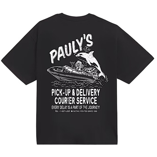 Vans Tee Paulys Delivery Black [Size: Mens Medium] [Colour: Black]