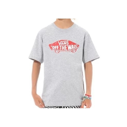 Vans Youth Tee OTW Logo Fill Athletic Heather/Racing Red [Size: Youth 10/Small]