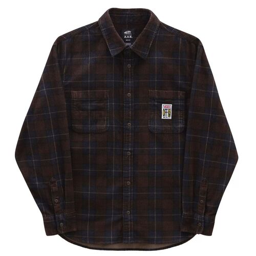 Vans Shirt LS AVE Woven Demitasse [Size: Mens Medium]