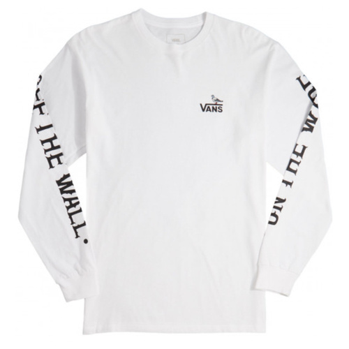 Vans Tee L/S Antihero On The Wire White [Size: Mens Medium]