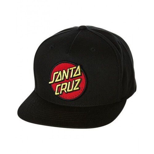 Santa Cruz Hat Classic Patch Snap Back Black