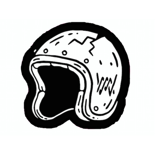 Whateverman Sticker Helmet Black