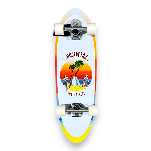 WoodDetail Surfskate Complete 10.25 X 33 Waikiki Aloha